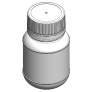 BOK-126R Round Intact Screw Bottle